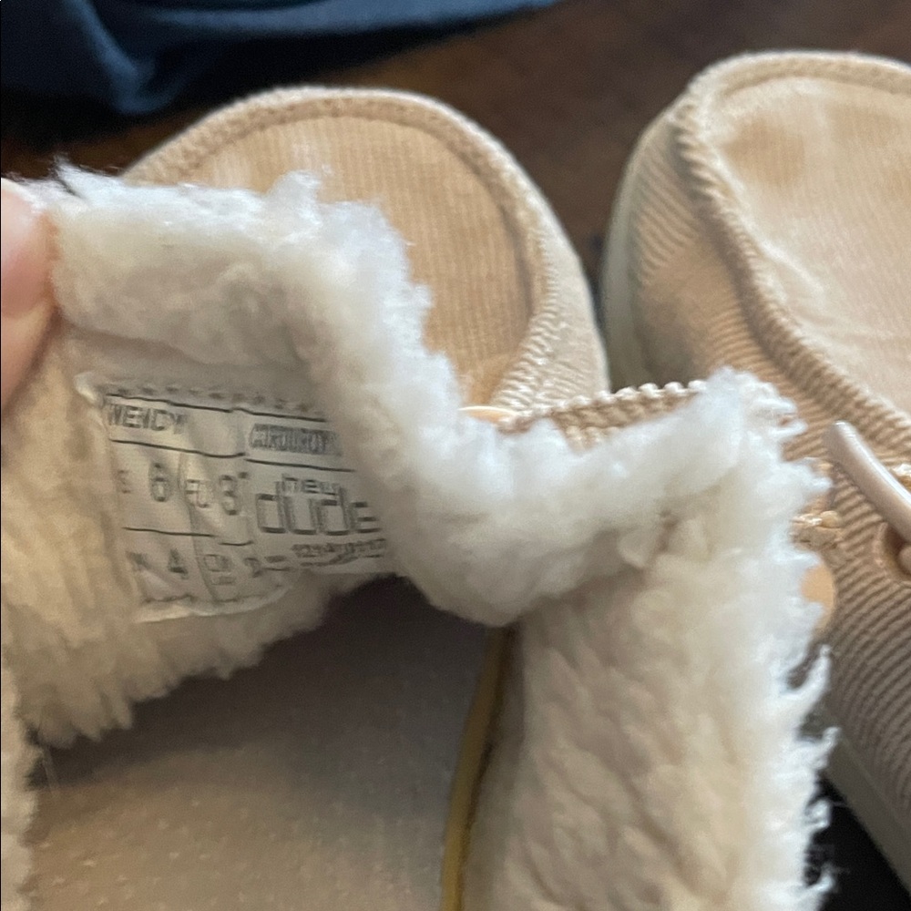Hey Dude Women's Tan Corduroy Shoes - Picture 6 of 6